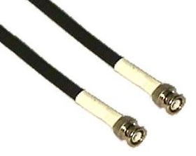 IEC L0326-50 RG6 Coax Cable With BNCs 50'