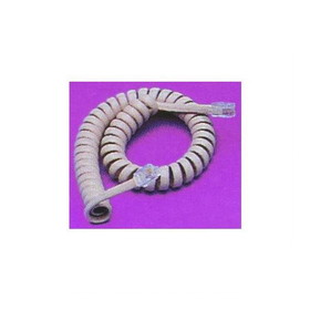 IEC L0502C-15 Coiled Phone Handset Cord 15'