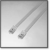 IEC L0509 RJ45 8 Conductor Flat Straight Cable 7'