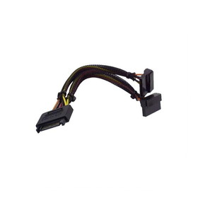 IEC L10611A SATA Power Y Splitter with 90 degree on drive connections