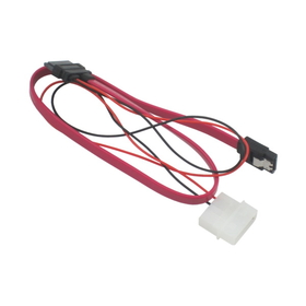 IEC L10618 Slim SATA to SATA Data & Power Adaptor