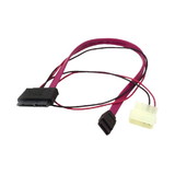 IEC L10619 Micro SATA to SATA Data and Power Adaptor