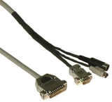 IEC L1232 CPU to Switch KVM Cable DB25 Male to DH15M DN5M and MD6M