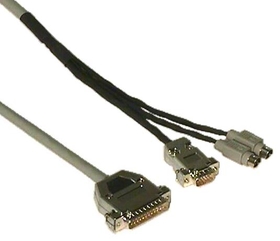 IEC L1236 CPU to Switch KVM Cable DB25 Male to DH15M MD6M and MD6M