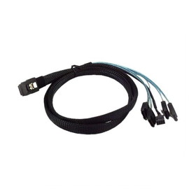 IEC L380014 SAS SFF8087 (Internal) to 4 x SATA Fanout Cable with Sideband (SFF8448) 1 Meter