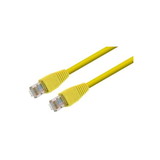 IEC L60454-14 RJ45 4Pr Cat 5e Patch Cord with Anti-snag Strain Relief Boot YELLOW 14'