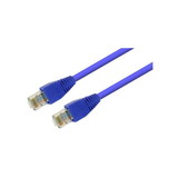 IEC L60466-03 RJ45 4Pr Cat 6 Patch Cord with Strain Relief Boot BLUE 3'