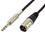 IEC L7214-03 3 Pin XLR Male to 1/4in Phono Male Balanced (3 pole on Phone Plug) 3 feet, Price/each