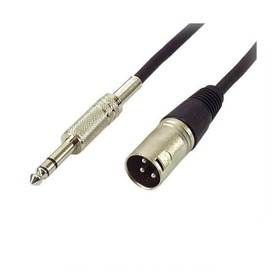 IEC L7214-25 3 Pin XLR Male to 1/4in Phono Male Balanced (3 pole on Phone Plug) 25 feet