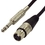 IEC L7215-03 3 Pin XLR Female to 1/4in Phone Male Balanced (3 pole on Phone Plug) 3 feet, Price/each