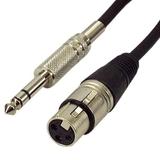 IEC L7215-10 3 Pin XLR Female to 1/4in Phone Male Balanced (3 pole on Phone Plug) 10 feet