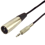 IEC L7216-06 3 Pin XLR Male to 3.5mm Male Balanced (3 pole on 3.5mm Plug) 6 feet