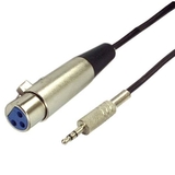 IEC L7217-06 3 Pin XLR Female to 3.5mm Male Balanced (3 pole on 3.5mm Plug) 6 feet