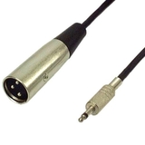 IEC L7226-06 3 Pin XLR Male to 3.5mm Male Unbalanced (2 pole on 3.5mm Plug) 6 feet