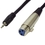 IEC L7227-06 3 Pin XLR Female to 3.5mm Male Unbalanced (2 pole on 3.5mm Plug) 6 feet, Price/each