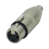 IEC L7230-0 3 Pin XLR Female to RCA Female Adapter