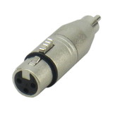 IEC L7232-0 3 Pin XLR Female to RCA Male Adapter