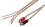 IEC L74234-01 18 AWG Speaker wire pair with RCA Females (Black & Red) 1'