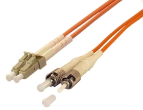 IEC L8150-01M LC to ST Duplex 62.5 ?M Multimode Fiber Optic Cable 1 Meter