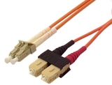 IEC L8153-01M LC to SC Duplex 62.5 ?M Multimode Fiber Optic Cable 1 Meter