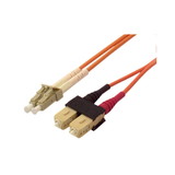IEC L8153-07M LC to SC Duplex 62.5 ?M Multimode Fiber Optic Cable 7 Meter