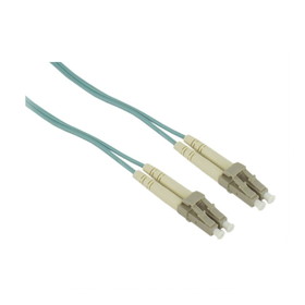 IEC L8755-02M LC to LC Duplex Multimode Aqua 10-Gig Fiber Optic Cable 2 Meter