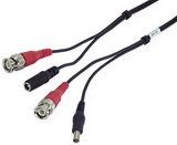 IEC M03212-100 BNC Male to Male bundled with 2.1mm Power Plug to Jack 100 feet