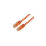 IEC M05293-01 RJ45 4pr Cat 5e UTP Cable With Molded Snag Free Strain Relief Orange - Imported 1'