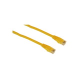 IEC M05294-.5 RJ45 4pr Cat 5e UTP Cable With Molded Snag Free Strain Relief Yellow - Imported 6 Inch