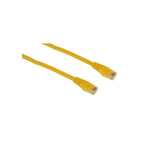 IEC M05294-100 RJ45 4pr Cat 5e UTP Cable With Molded Snag Free Strain Relief Yellow - Imported 100'