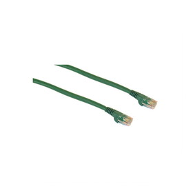 IEC M05295-02 RJ45 4pr Cat 5e UTP Cable With Molded Snag Free Strain Relief Green - Imported 2'