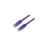 IEC M05297-.5 RJ45 4pr Cat 5e UTP Cable With Molded Snag Free Strain Relief Purple - Imported 6 Inch
