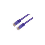 IEC M05297 RJ45 4pr Cat 5e UTP Cable With Molded Snag Free Strain Relief Purple - Imported 7'