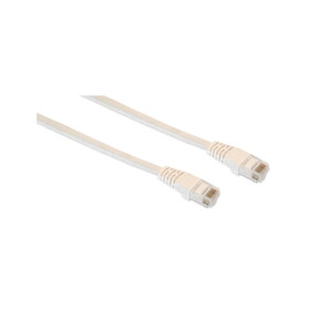 IEC M05299-02 RJ45 4pr Cat 5e UTP Cable With Molded Snag Free Strain Relief White - Imported 2'