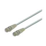 IEC M0579-25 RJ45 4pr Cat 5e Shielded Cable With Molded Snag Free Strain Relief Gray - Imported 25'