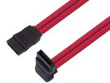 IEC M12433A-1.5 Serial ATA Data Cable Down Angle to Straight 3Gbit 19 Inch