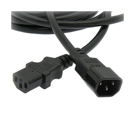IEC M1302G16-06 PC Monitor Power Extension Cord ( IEC320-C14 to IEC320-C13 ) 16 AWG 6'