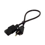 IEC M1303-1.5 PC Power Cable ( NEMA 5-15P to IEC320-C13 ) 18 Inch