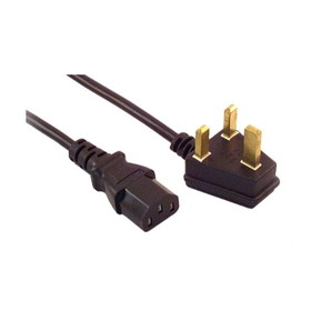 IEC M1309 PC United Kingdom Power Cord ( BS 1363 to IEC320-C13 ) 6'
