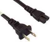 IEC M1311 PC Laptop Power Cord with Figure-8 Connector ( NEMA 1-15P to IEC320-C7 ) 6'