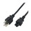 IEC M1313-03 PC Laptop Power Cord with 3 Prong 'Mickey Mouse' Connector ( NEMA 5-15P to IEC320-C5 ) 3', Price/each
