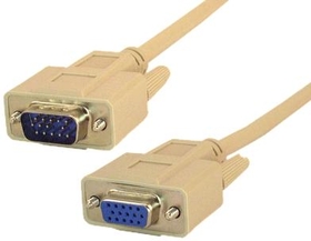 IEC M1339-10 VGA Monitor Extension Cable Male to Female Low Resolution 10'