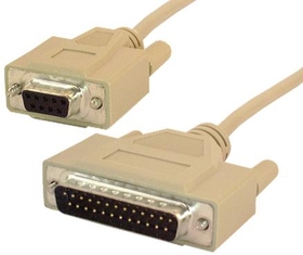 IEC M1371-10 PC DB9 Modem Cable 10'