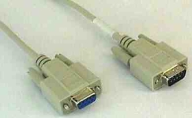 IEC M1395 PC DB9 Male to DB9 Female Hi Speed Link Null Modem Cable 6 feet