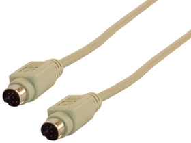 IEC M1521-25 8 Pin Mini Din Male to Male Straight Through Cable 25'