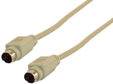 IEC M1521 8 Pin Mini Din Male to Male Straight Through Cable 6'