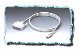IEC M1526 Apple Mac&#8482 Mini Din 8 Male to DB25 Male Cable for Serial Printers 6'