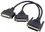 IEC M2134 DB25 Male to 2 x DB25 Female Y Cable 1', Price/each