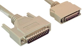 IEC M2251-10 IEEE 1284 Parallel Cable DB25 Male to Compact CH36 Male 10'
