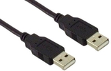 IEC M24030 USB Type-A to Type-A Jumper Cable 6 feet (USB 2.0 Compliant) Black
